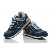 Chaussure New Balance Basse 574 Bleu Pour Femme en Soldes